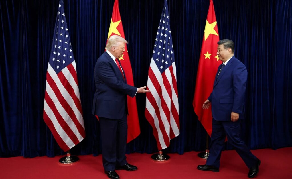 Presidents Trump, Xi meeting