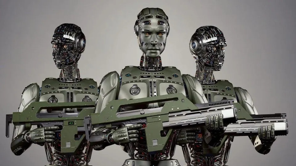 Chinese-made robot soldiers