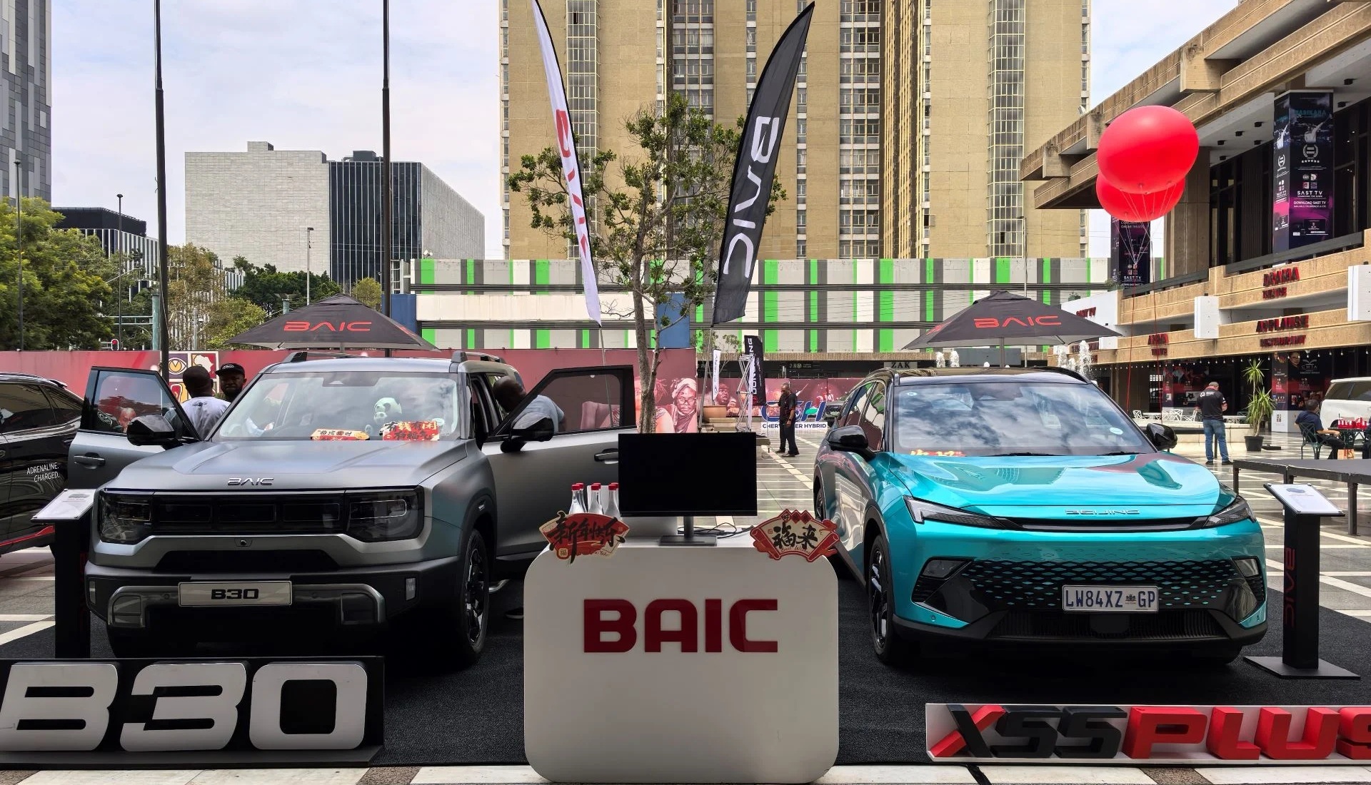 China's BAIC showcases SUVs in South Africa