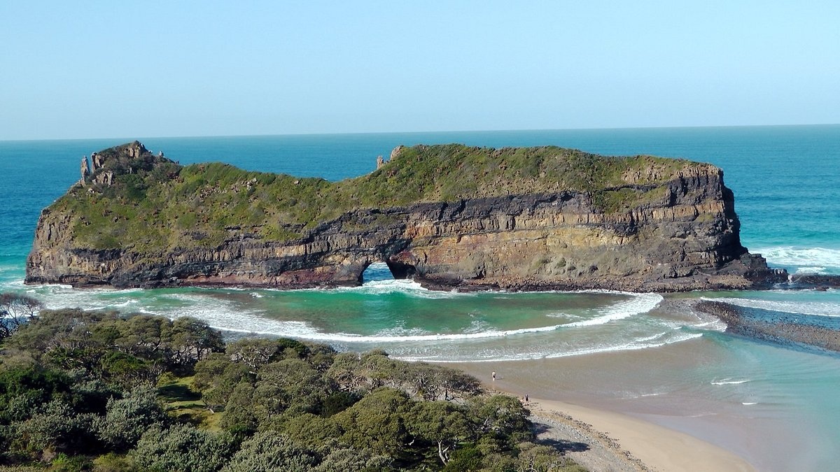 The Hole in the Wall located in Coffee Bay, a small town on the Wild Coast of the Eastern Cape Province, South Africa