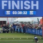 Zimbabwean athlete Nobuhle Nobunkosi Tshuma crawls across the finish line to secure bronze and a R100,000 prize.