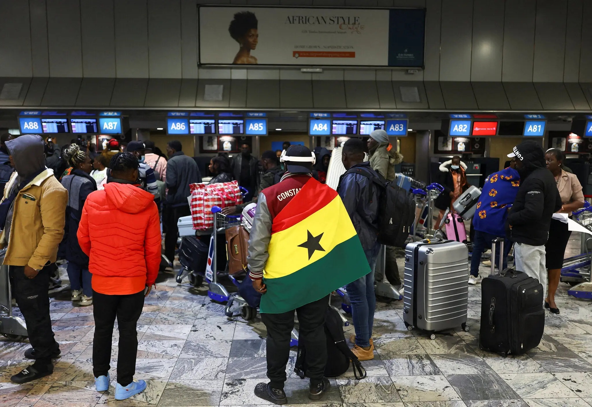 Ghanaians evacuated from South Africa